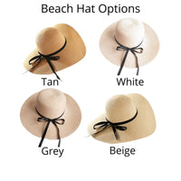 Personalized Adjustable Beach Hats Bridesmaid Hats