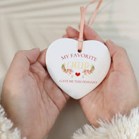 Personalized Gift Mom Ceramic Ornaments