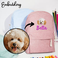 Custom Pet Embroidery Backpack