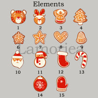 Custom Christmas Alphabet with element