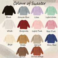 Personalized Baby Jumper with Hand-Embroidered Name Monogram