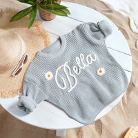 Handmade Embroidery Baby Sweaters