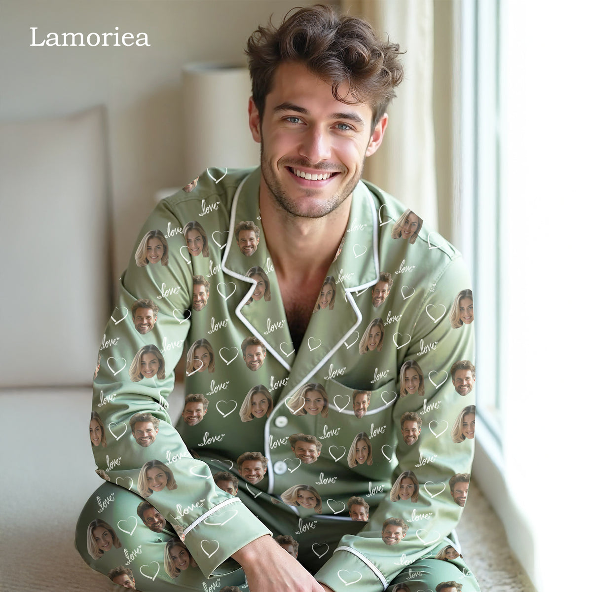 Custom Family Pajamas, Face Pajamas