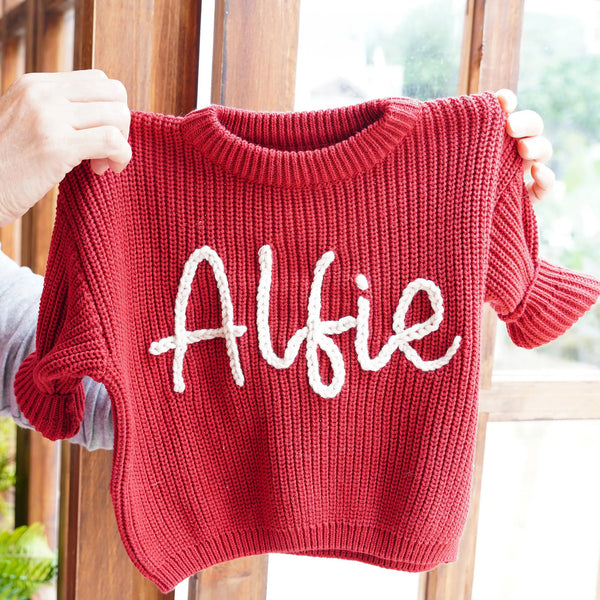 Handmade Embroidery Baby Sweaters