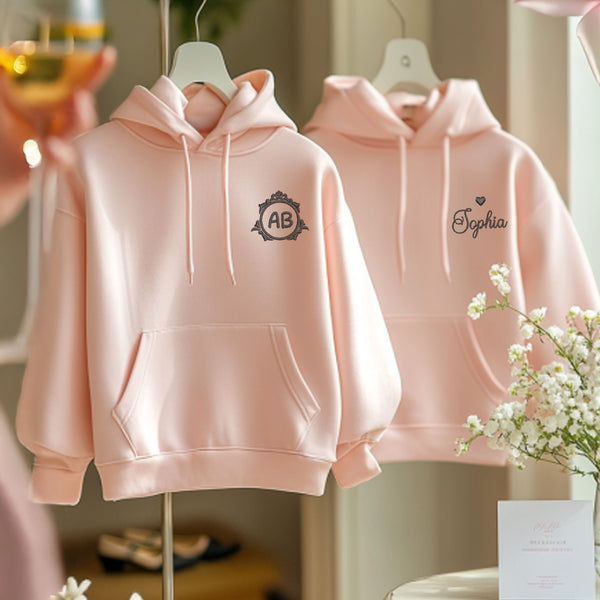 Custom Embroidered Hoodie for Bride