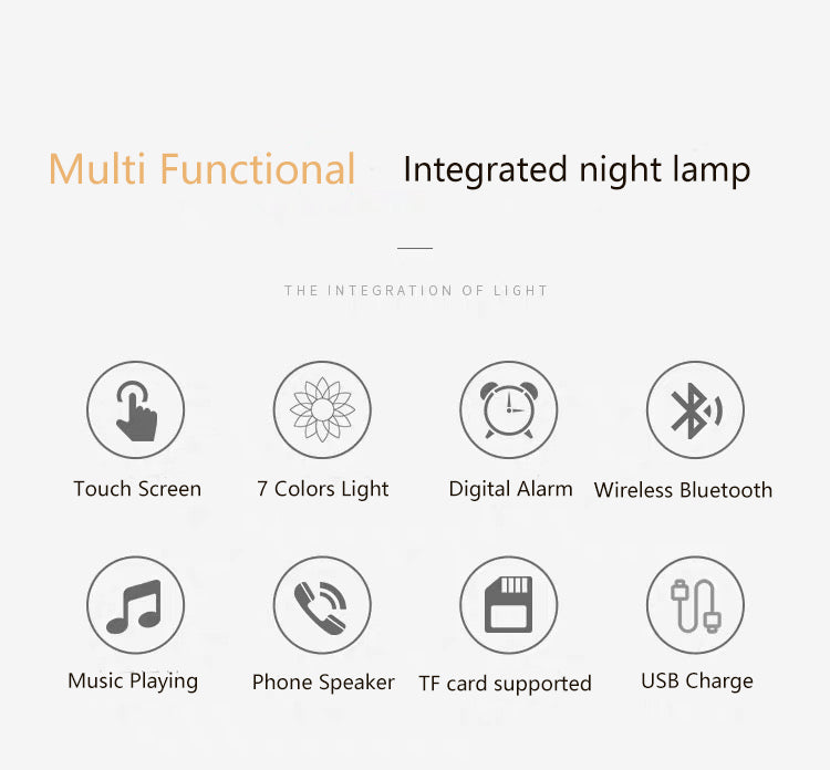 Custom Photo Night Lamp Photo Audio Bluetooth Seven Colors