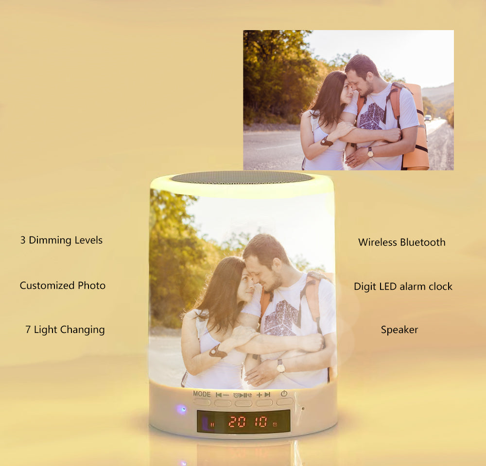 Custom Photo Night Lamp Photo Audio Bluetooth Seven Colors