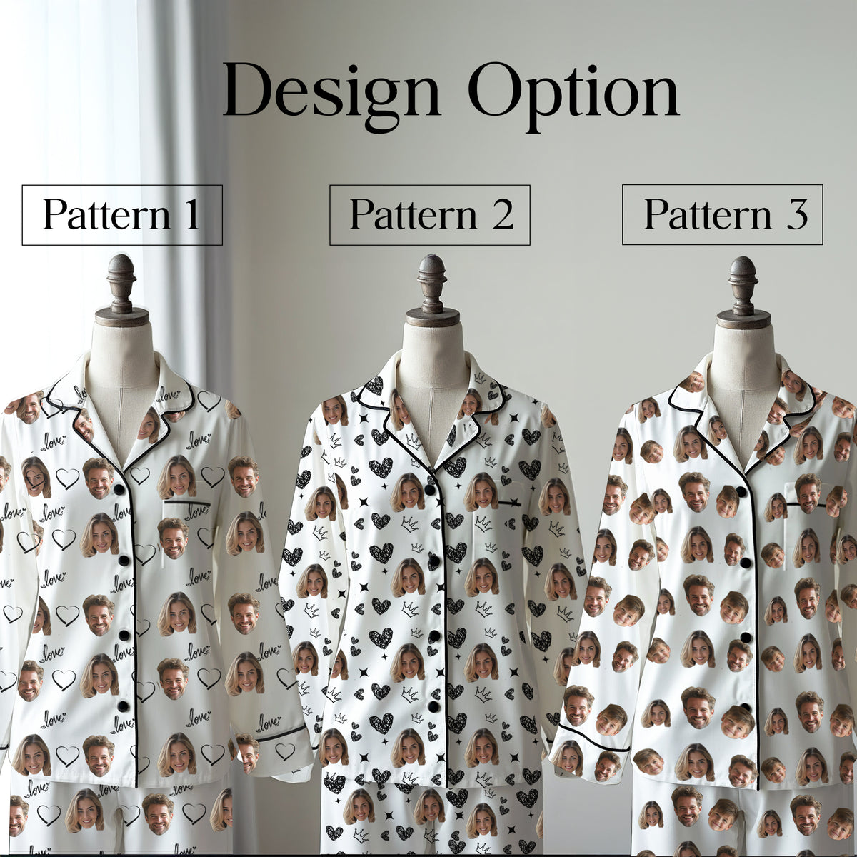 Custom Family Pajamas, Face Pajamas