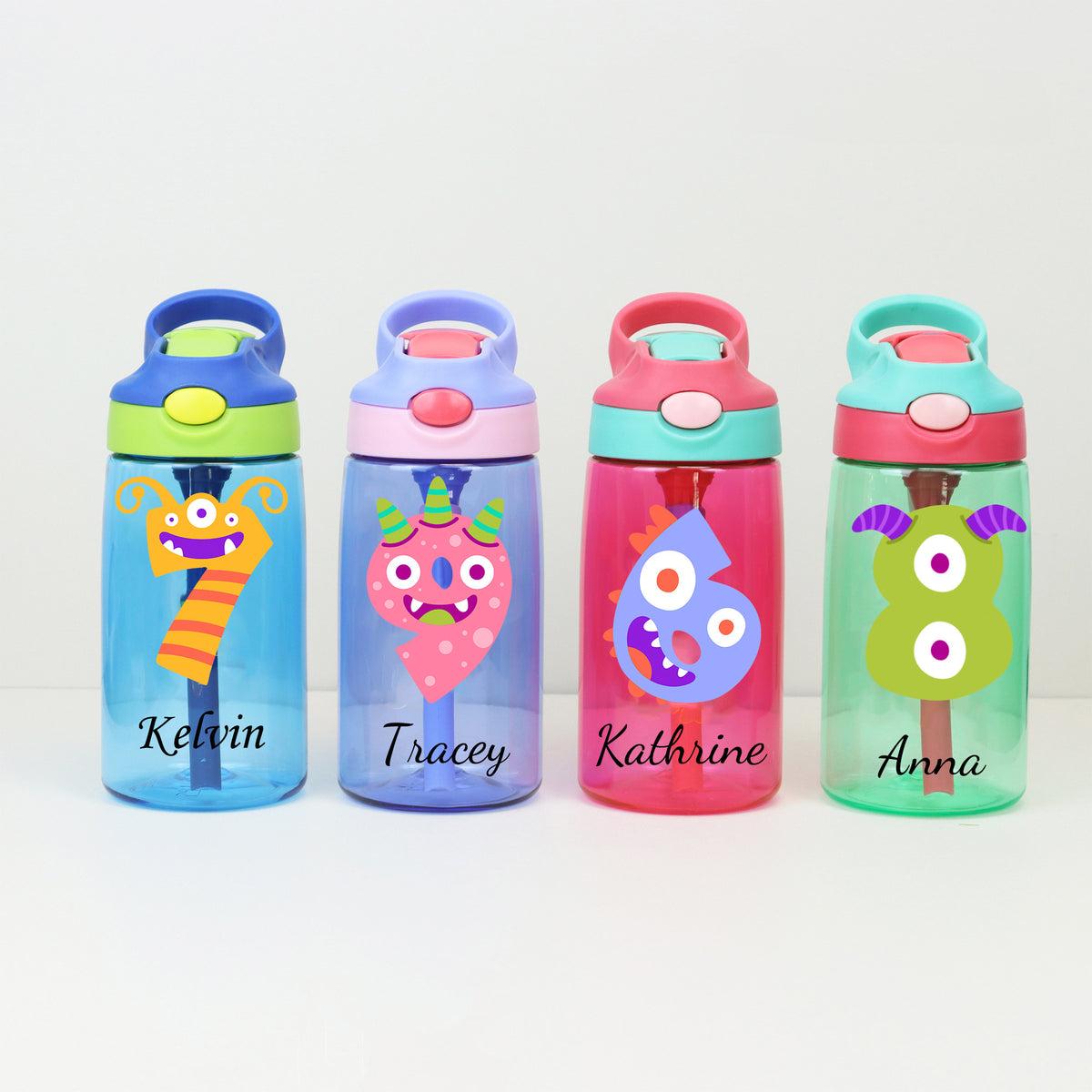 Custom Halloween Kid Water Bottle with name