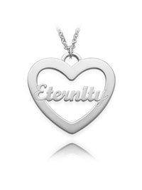 Single Heart Necklace Silver S925