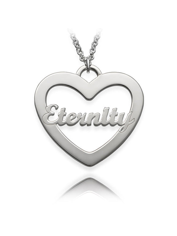 Single Heart Necklace Silver S925