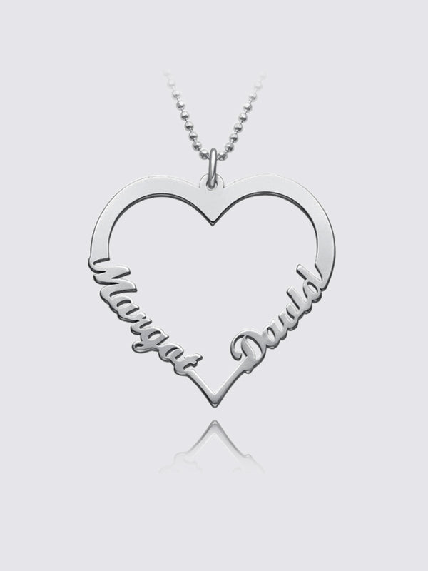 Single Heart Necklace 2 Silver S925