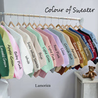 Custom Baby Jumper with Hand-Embroidered Name Monogram