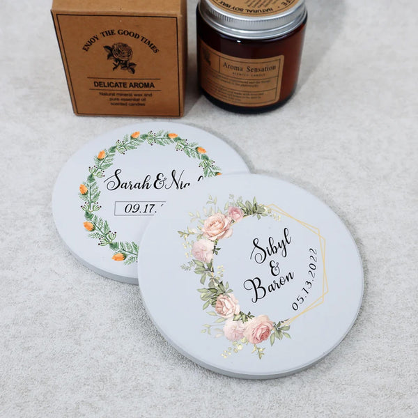 Personalized Ceramic Coaster for Her