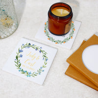 Personalized Ceramic Coaster for Her