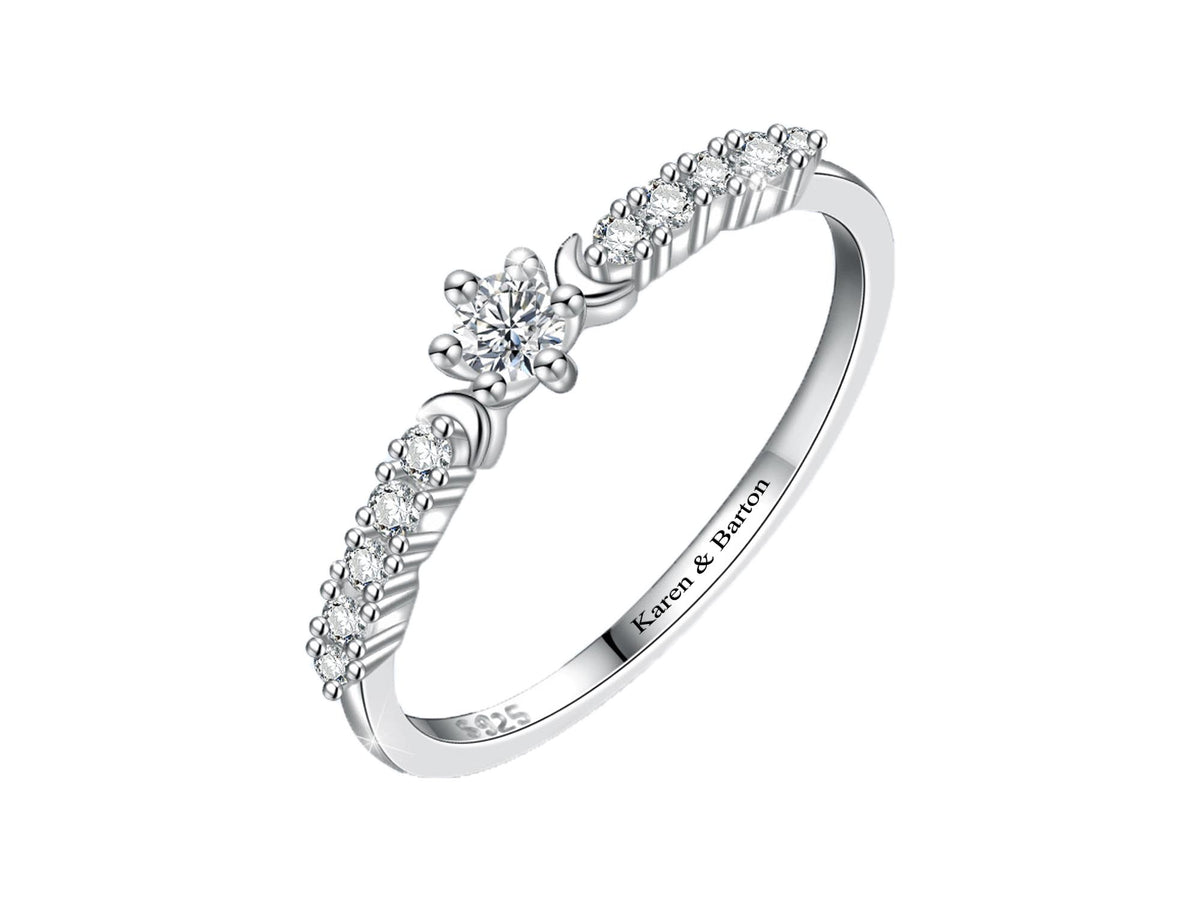 Moon Star Promise Ring