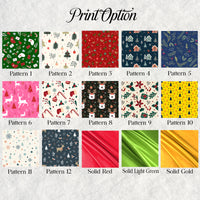 Personalized Christmas Pajamas, Short Sleeve with Long Pants Pajamas Set