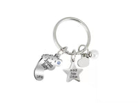 Personalized Baby Star Keychain