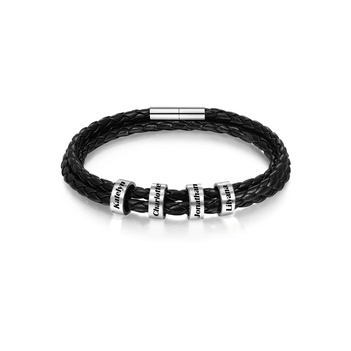 Personalized Family Braided Rope Name Bracelet – Lamoriea