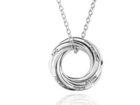 Personalized Five Russian Ring Necklace