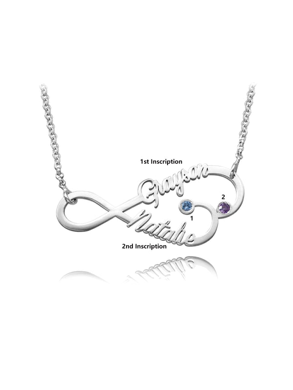 Heart Infinity Name Necklace