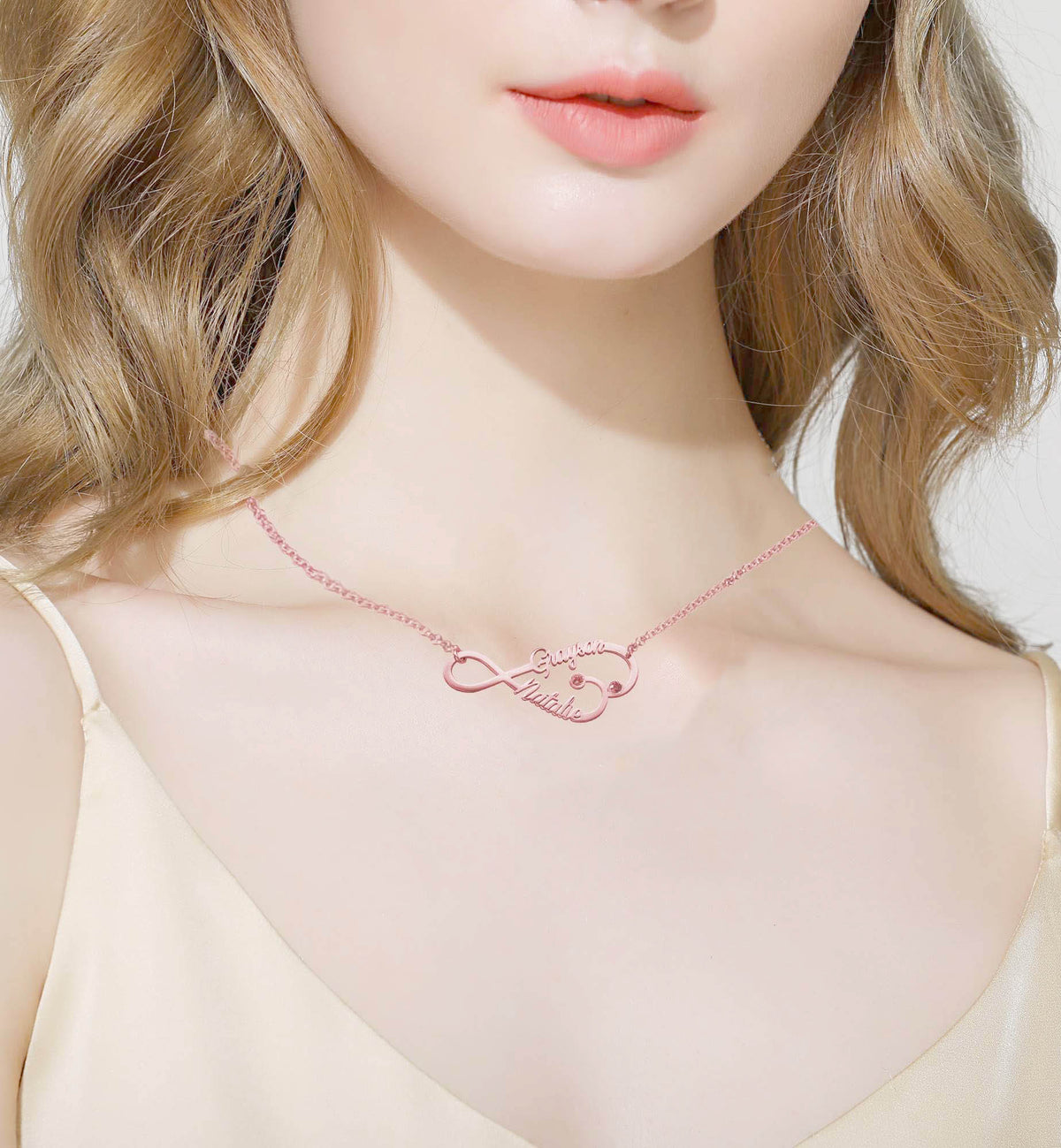 Heart Infinity Name Necklace