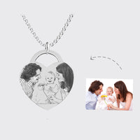 Photo Necklace Silver