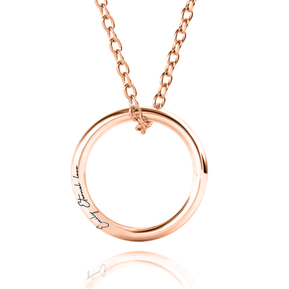 Personalized Single Russian Ring Necklace