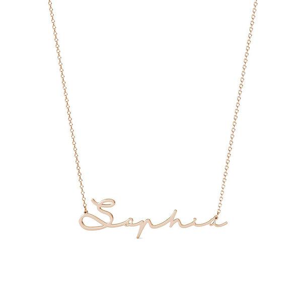 Sophie Style II Name Necklace Silver