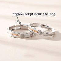 Personalized Stars Couple Rings