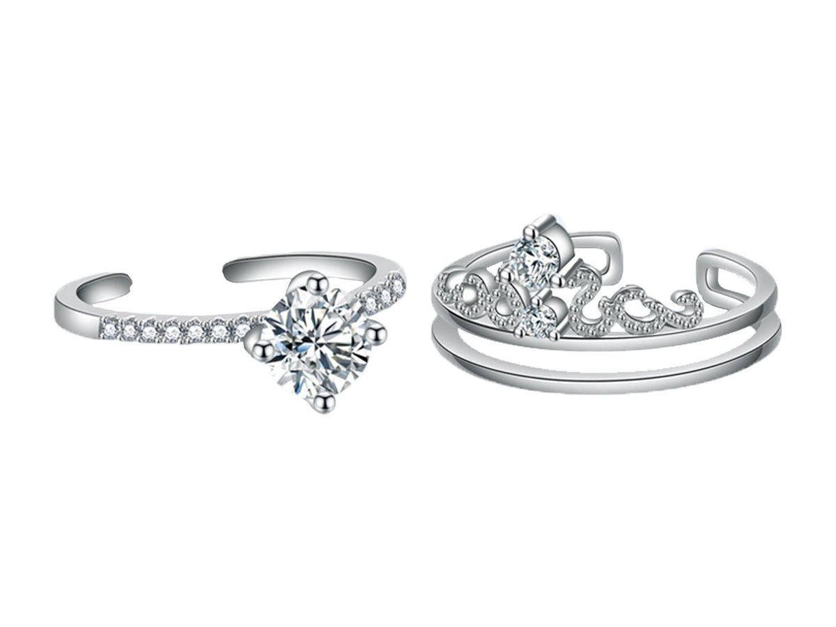 Crown Combination Promise Ring