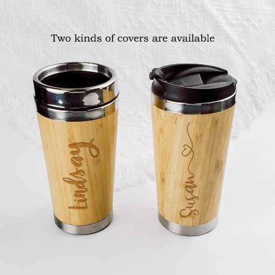 Personalized Bamboo Travel Cup