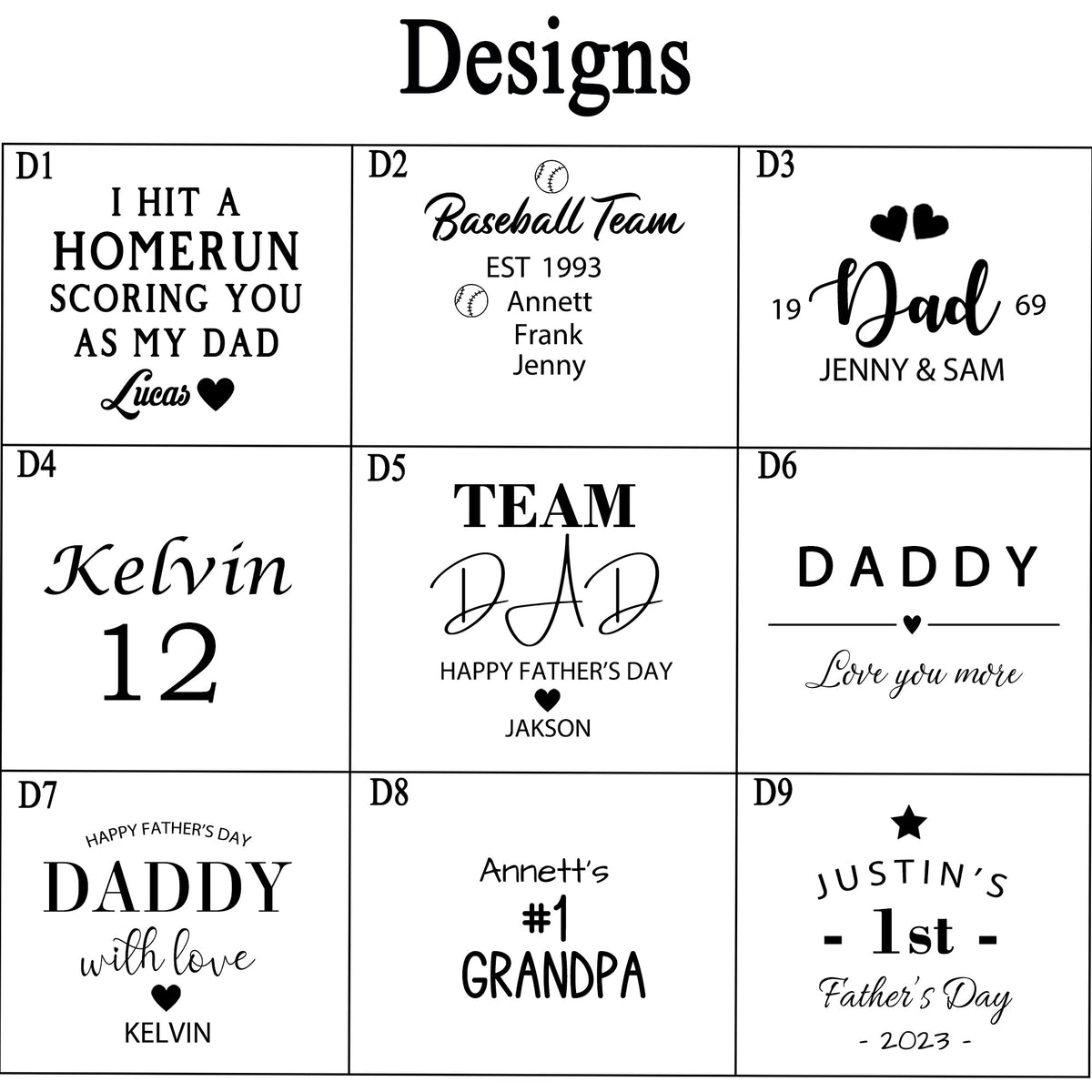 Personalized Father's Day Baseball Gift