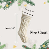 Embroidered Family Name Stockings, Knit Family Christmas Stockings