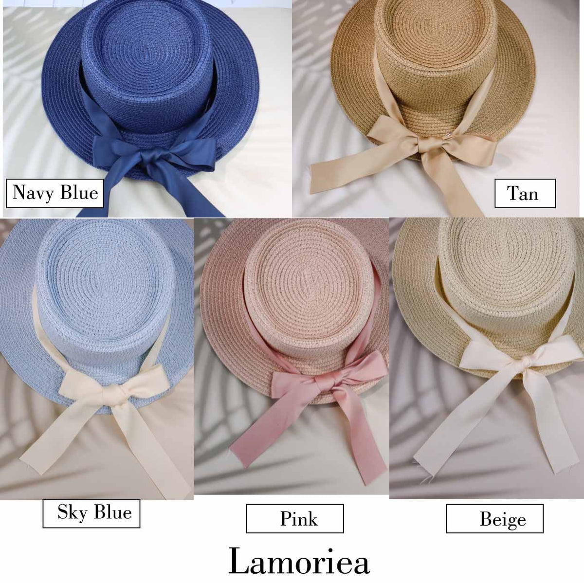 Personalized Floppy hats with ribbon