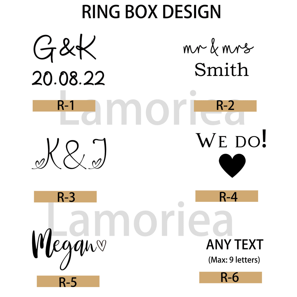 Personalized Ring Box Design