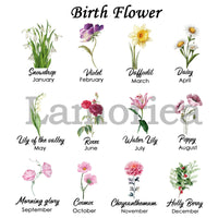 Custom Flower Vase Ceramic, Birthflower Vase