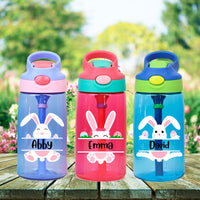 Personalized Easter Bunny Kid Water Bottle