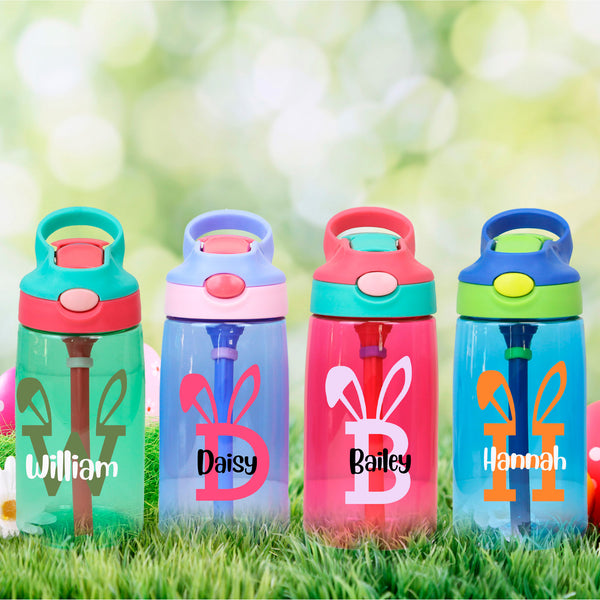 Personalized Easter Bunny Kid Water Bottle