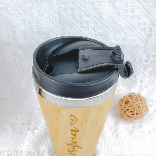 Personalized Bamboo Travel Cup