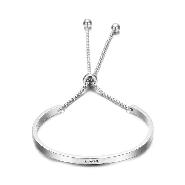 Engravable Bangle Titanium Steel