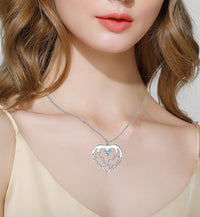 Heart Necklace 4 Name Silver S925