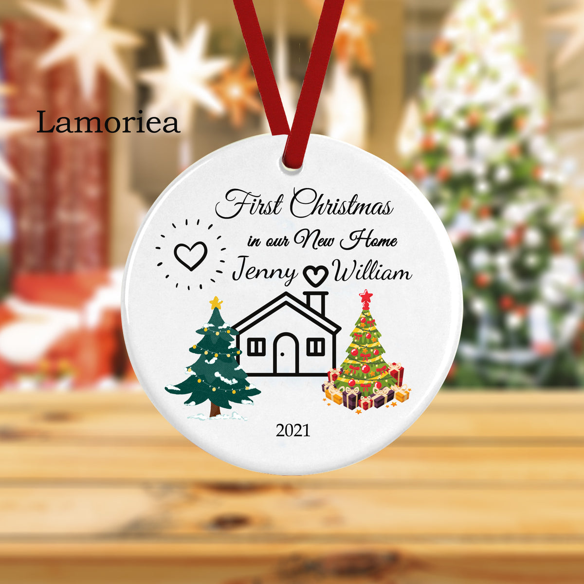 Personalized New Home Christmas Bauble