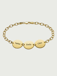 Name Bracelet Platinum Plated