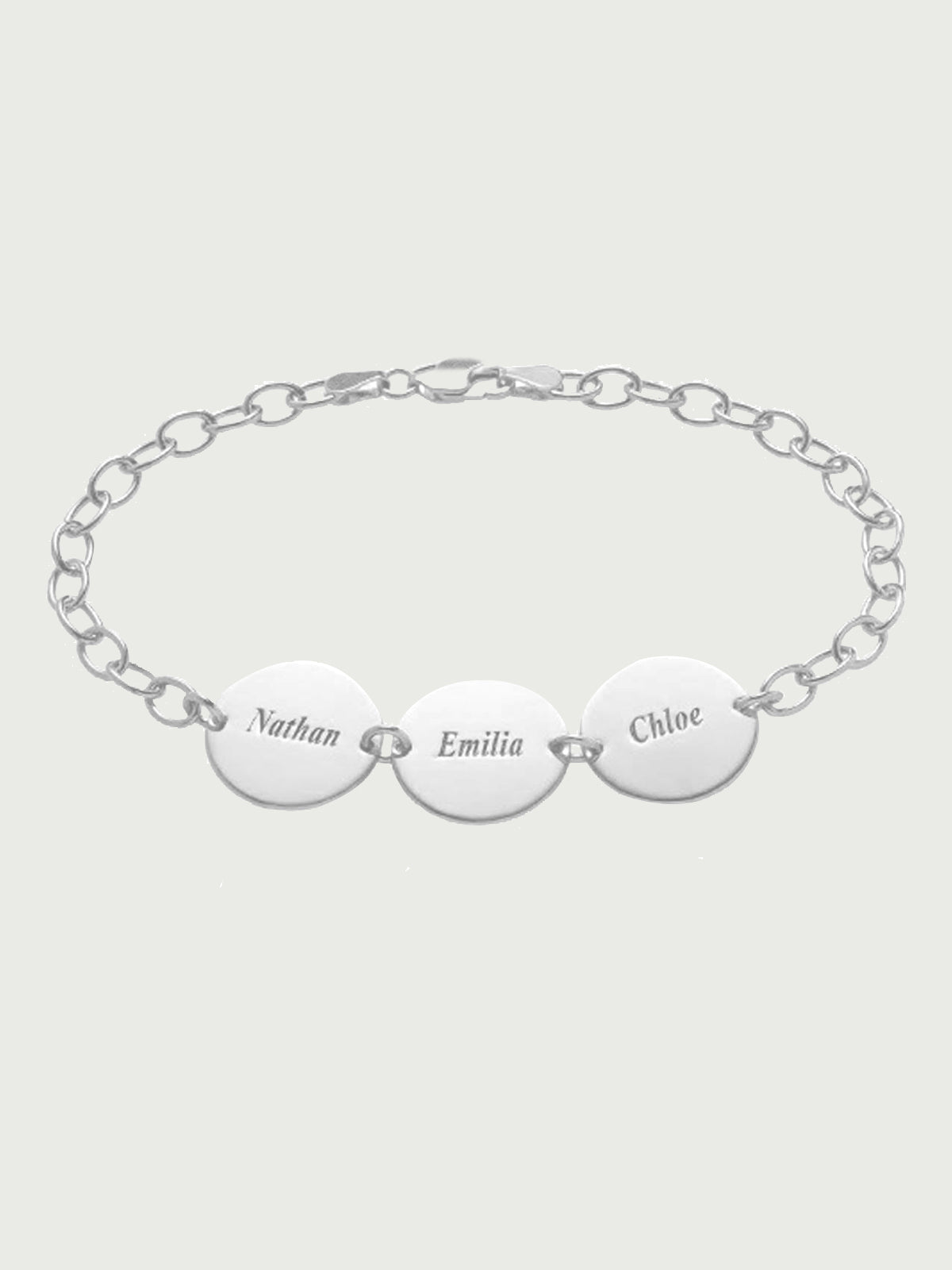 Name Bracelet Platinum Plated