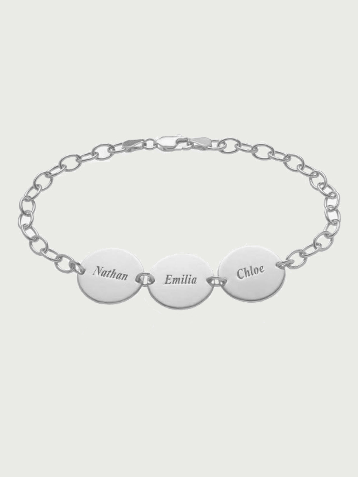 Name Bracelet Platinum Plated