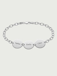 Name Bracelet Platinum Plated