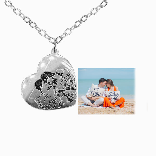 Love Photo Necklace S925