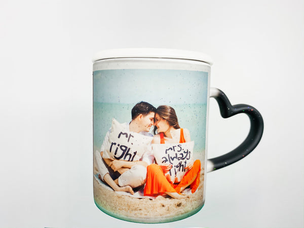 Heat Changing Magic Photo Mug Black