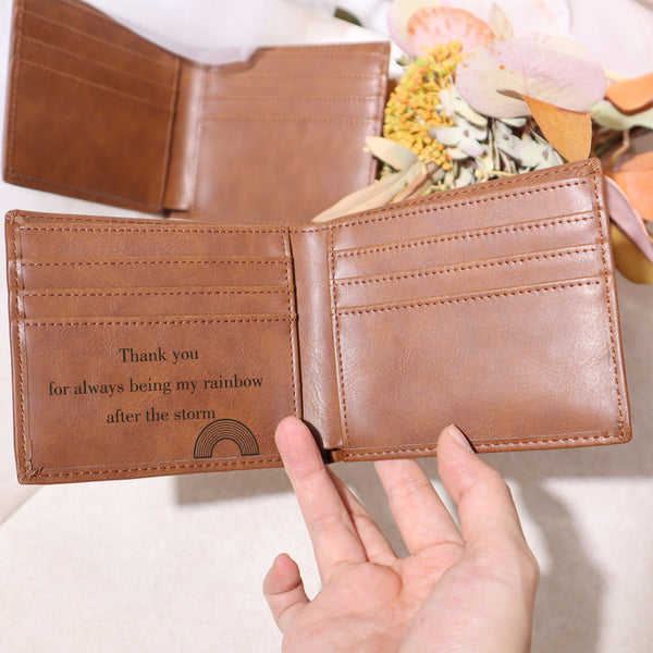 Personalized Wallet Anniversary Gift For Him